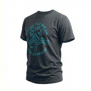 NEFF "Living the Dream" Palm Tree Graphic Beach Tee t-shirt Men’s Small